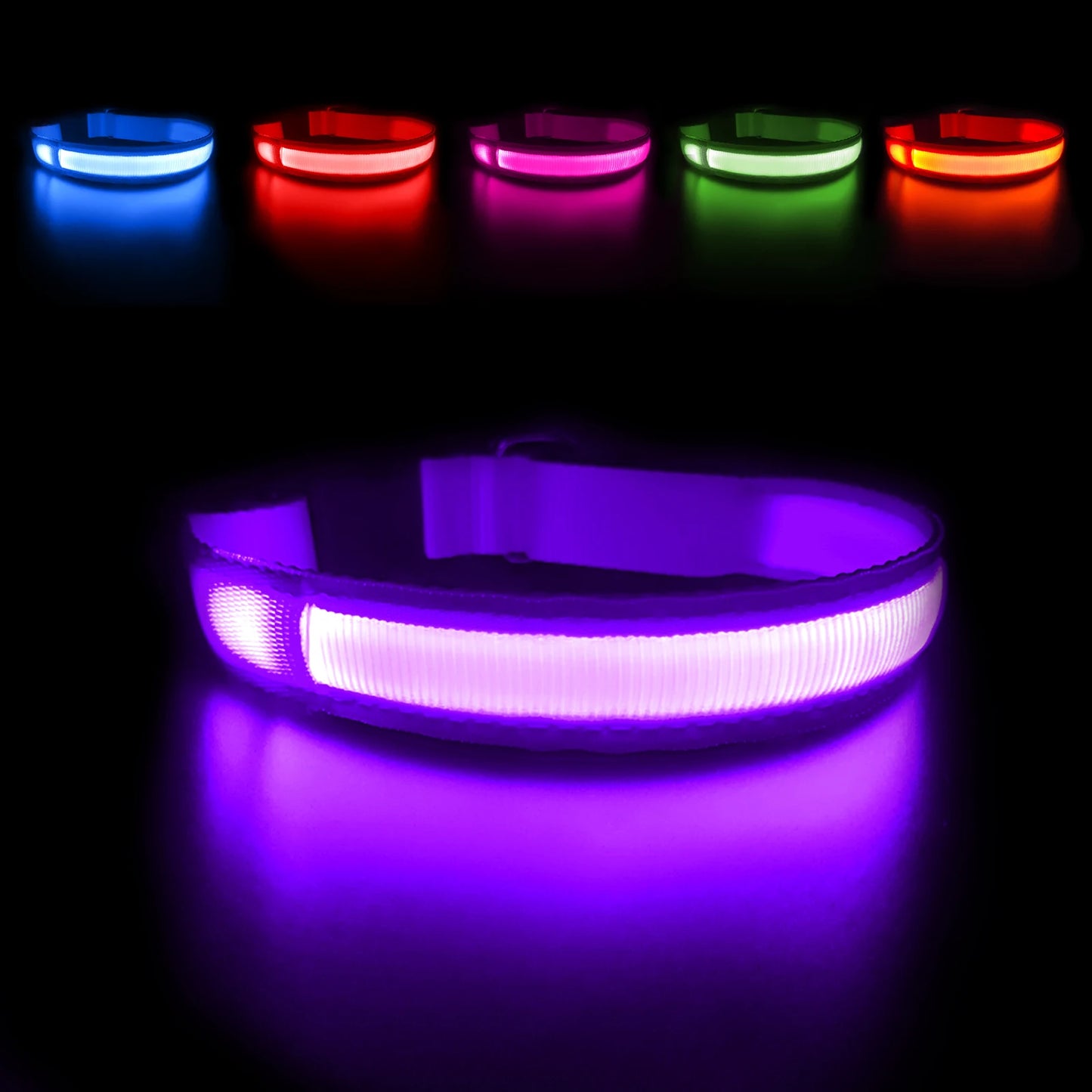 Night Glow Safety Collar for Pets