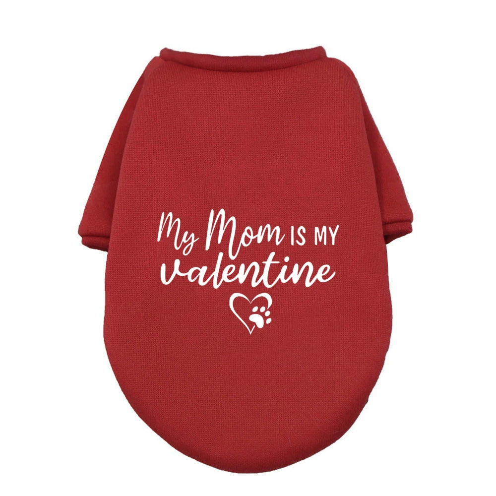 Adorable Pet Shirt with Sweet Valentine Theme